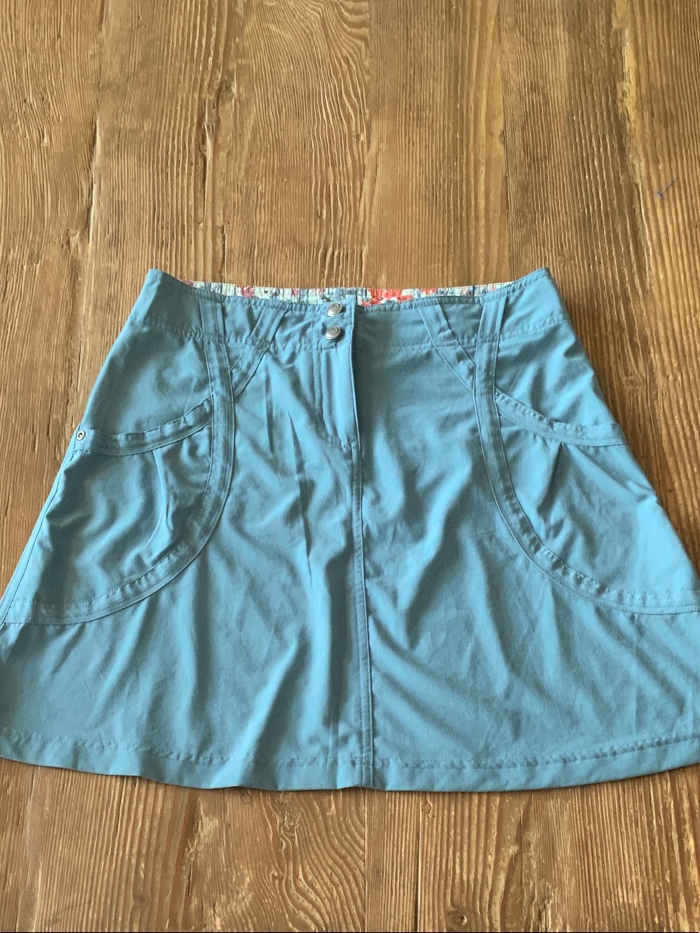 Exofficio Light Blue A-Line Mini Skirt tennis/golf